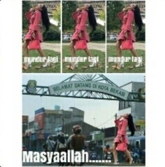 Meme Syahrini Tiba di Bekasi: MasyaAllah 